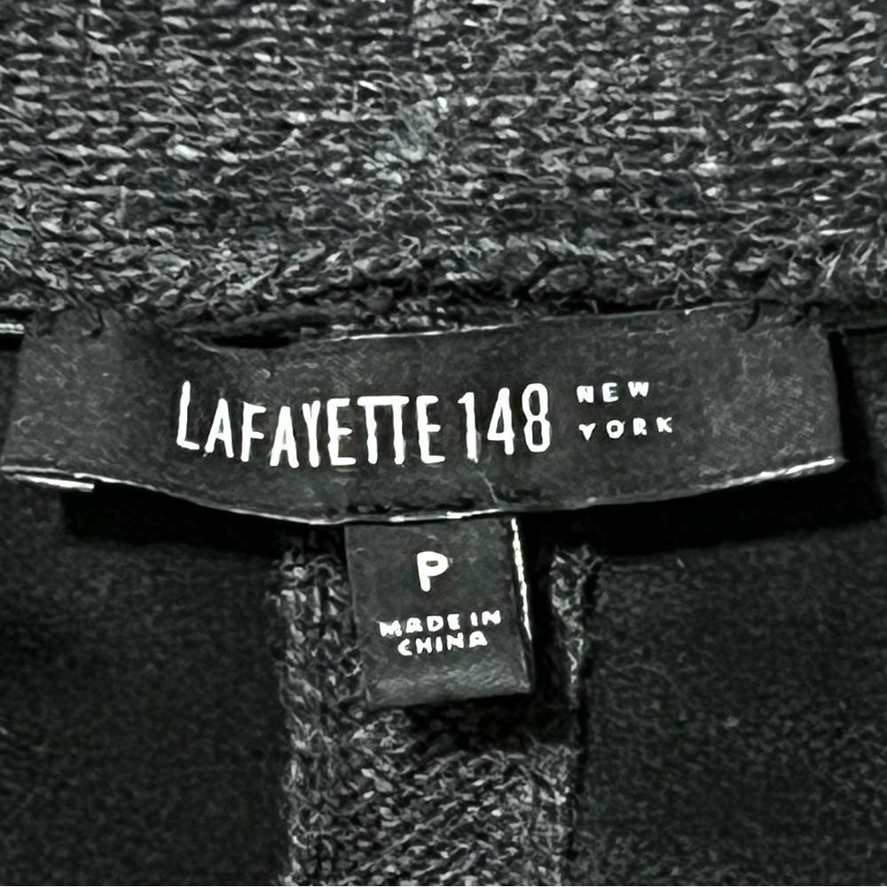 Lafayette 148 Wool Sweater Vest Cardigan S Leather Minimalist Capsule Wardrobe - Picture 9 of 10